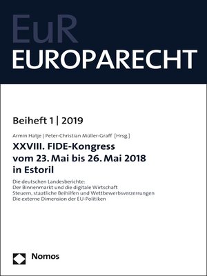 cover image of XXVIII. FIDE-Kongress vom 23. Mai bis 26. Mai 2018 in Estoril